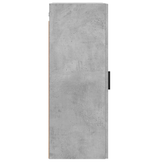 Carrara Wooden Wall Mounted Storage Cabinet In Concrete Effect