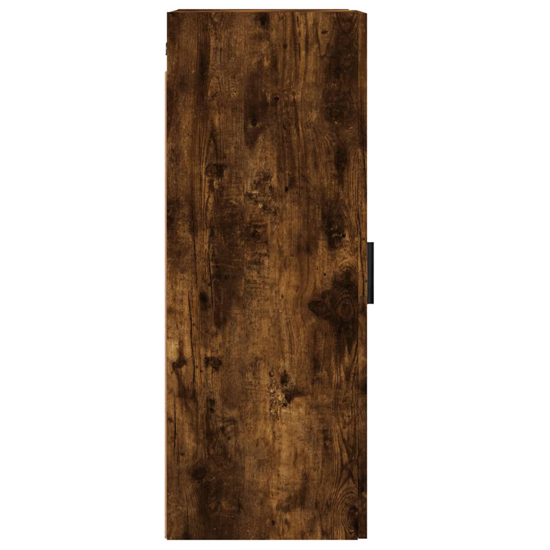 Carrara Wooden Wall Mounted Storage Cabinet In Smoked Oak