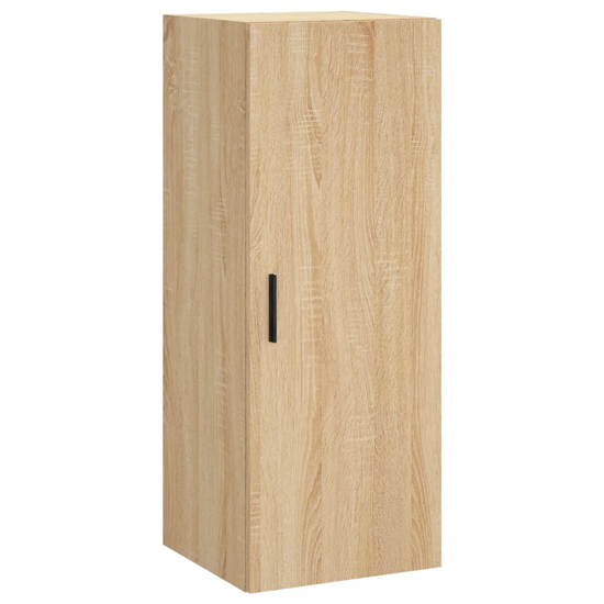 Carrara Wooden Wall Mounted Storage Cabinet In Sonoma Oak