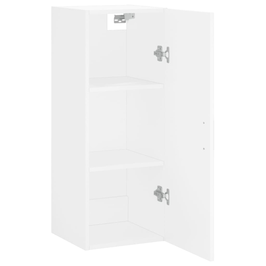 Carrara Wooden Wall Mounted Storage Cabinet In White