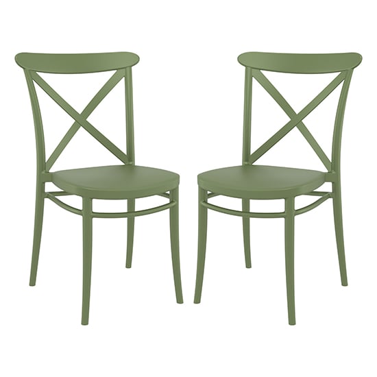 Product photograph of Carson Green Polypropylene And Glass Fiber Dining Chairs In Pair from Furniture in Fashion