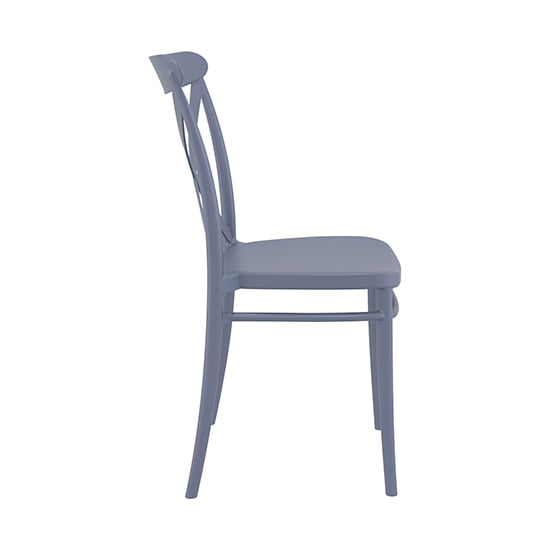 Carson Grey Polypropylene And Glass Fiber Dining Chairs In Pair