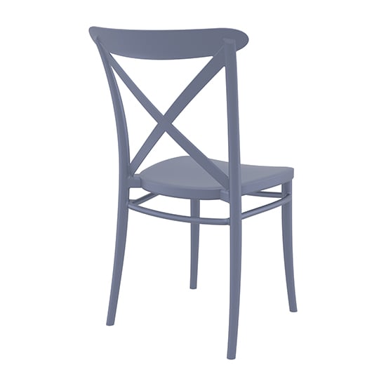 Carson Grey Polypropylene And Glass Fiber Dining Chairs In Pair