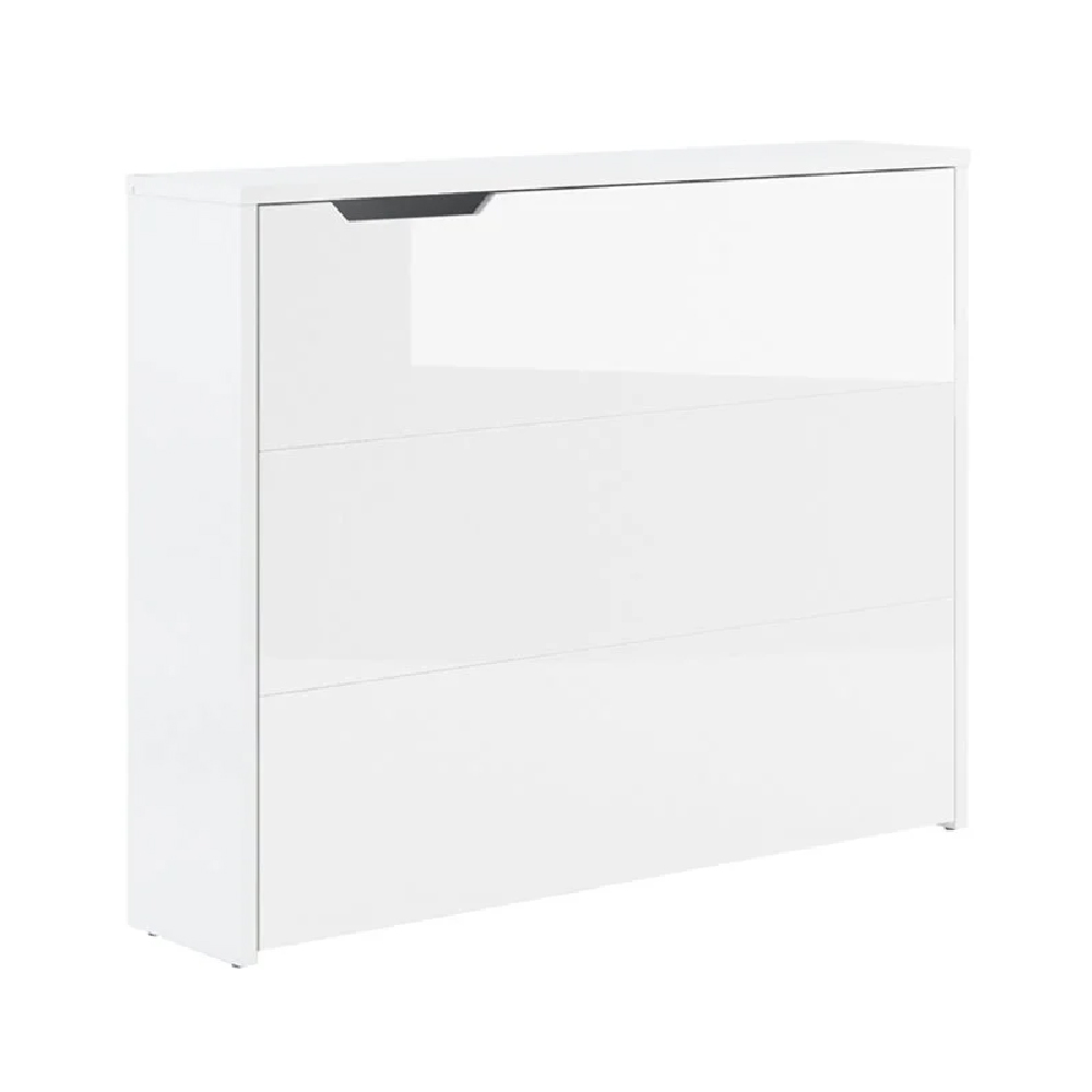 Carson Left Convertible High Gloss Laptop Desk In White