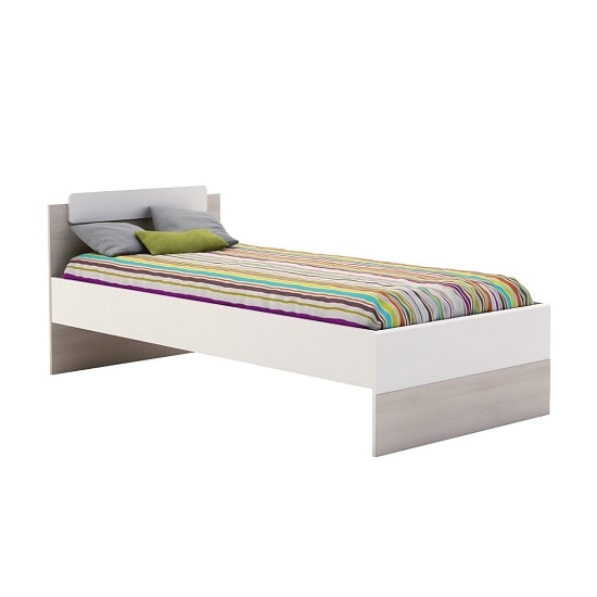 Carson Wooden Children Single Bed In Acacia And Pearl White Furniture