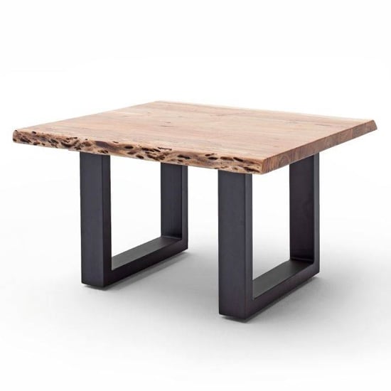 Read more about Cartagena wooden coffee table in natural with anthracite legs