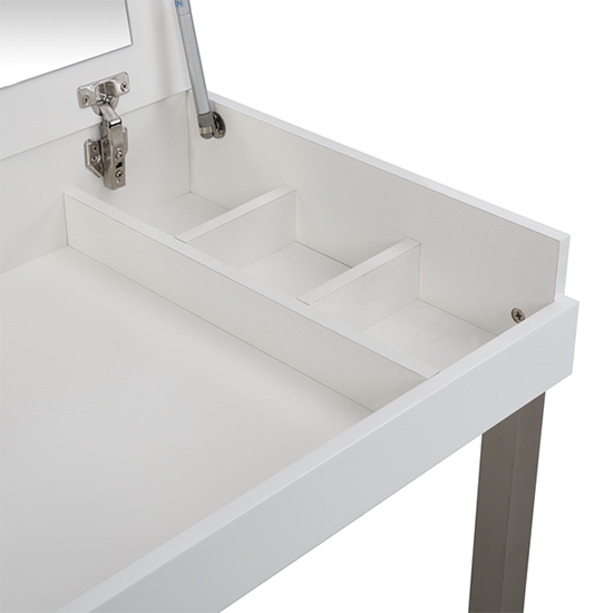 gloss dressing table with mirror