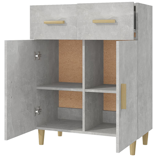 Cartier Sideboard With 2 Doors 2 Drawers In Concrete Effect