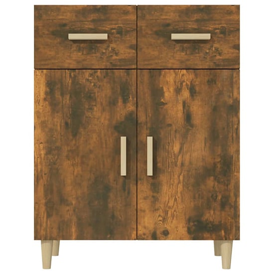 Cartier Wooden Sideboard With 2 Doors 2 Drawers In Smoked Oak_4