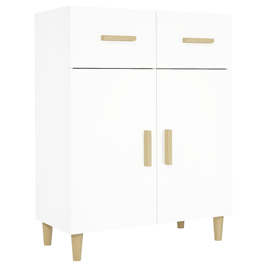 Cartier Wooden Sideboard With 2 Doors 2 Drawers In White