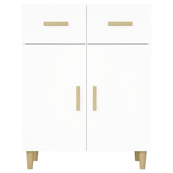 Cartier Wooden Sideboard With 2 Doors 2 Drawers In White