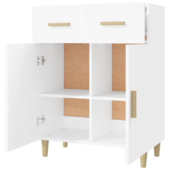 Cartier Wooden Sideboard With 2 Doors 2 Drawers In White
