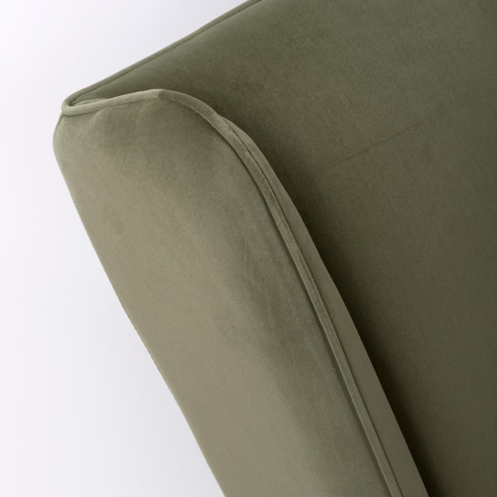 Carvelli Velvet Ottoman Storage Double Bed In Green