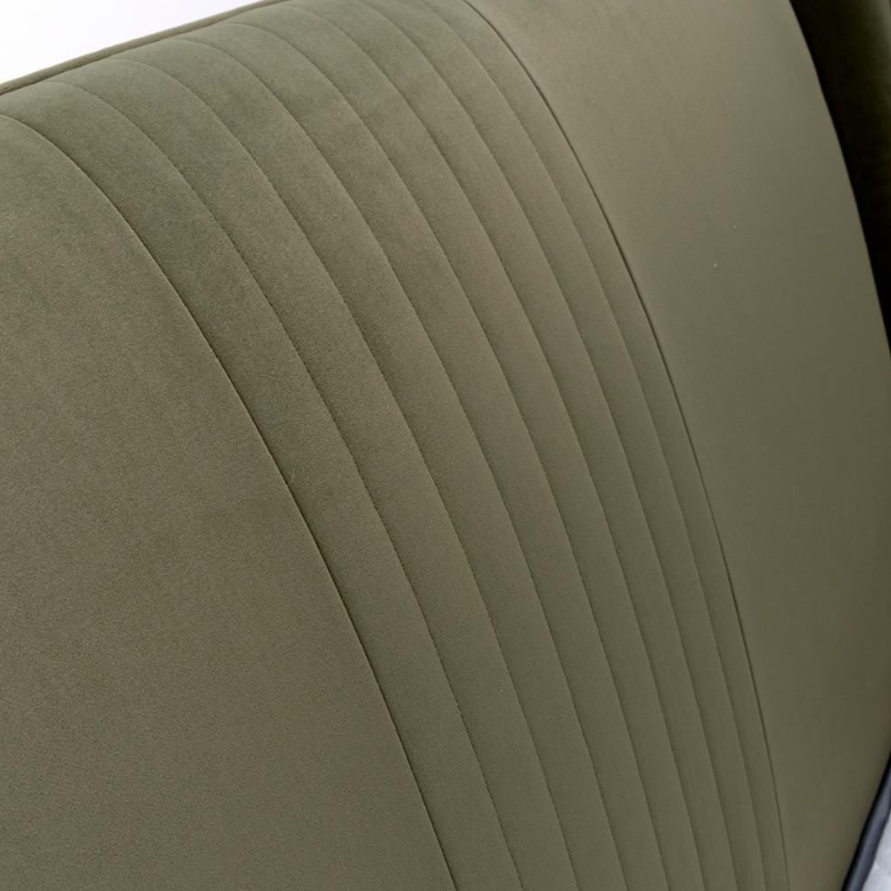 Carvelli Velvet Ottoman Storage King Size Bed In Green