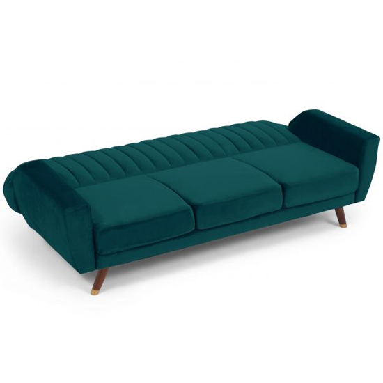 Carwin Velvet Upholstered Sofa Bed In Green_5