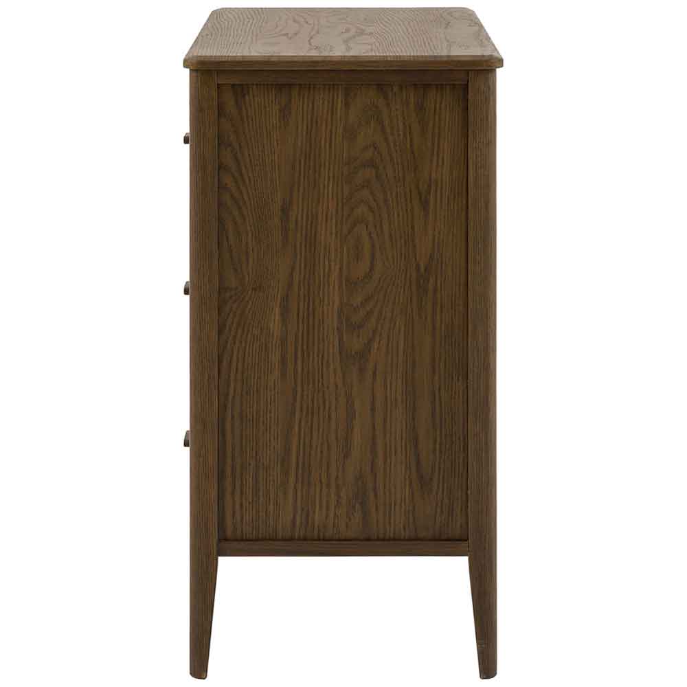 Cary Wooden Chest Of 3 Drawers In Walnut