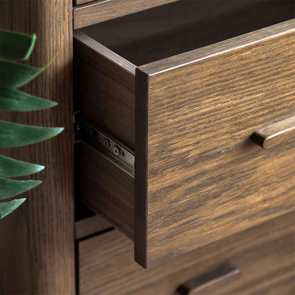 Cary Wooden Chest Of 3 Drawers In Walnut