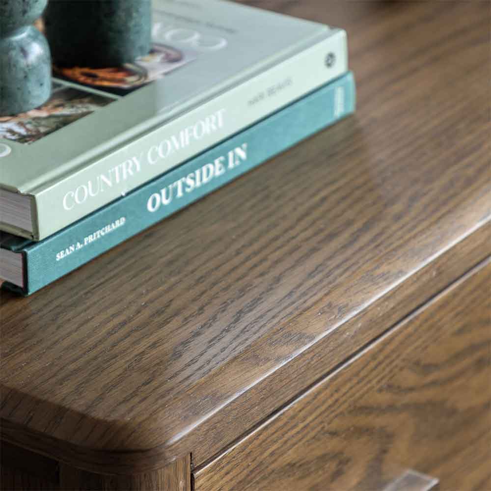 Cary Wooden Chest Of 3 Drawers In Walnut
