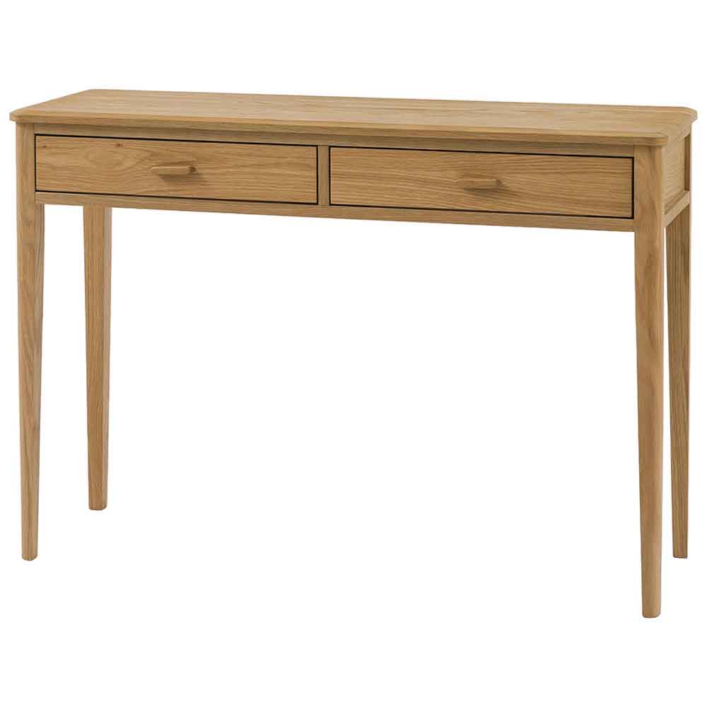Cary Wooden Console Table With 2 Drawers In Natural