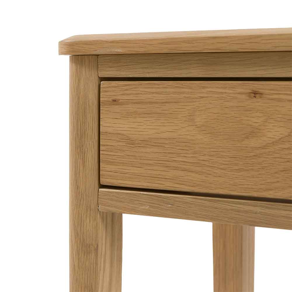 Cary Wooden Console Table With 2 Drawers In Natural