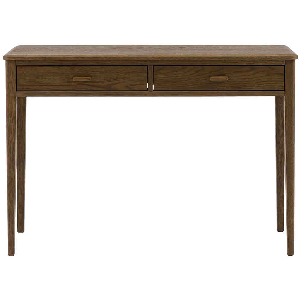 Cary Wooden Console Table With 2 Drawers In Walnut