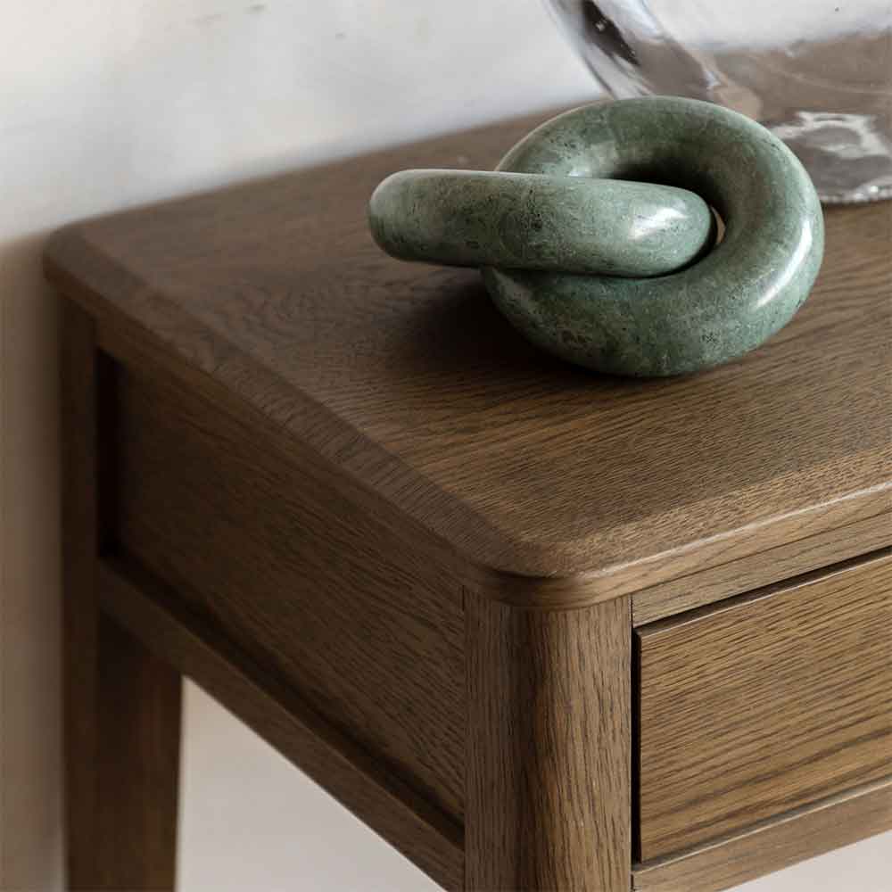 Cary Wooden Console Table With 2 Drawers In Walnut