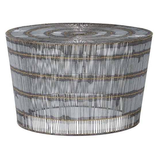 Casa Metal Round Wireframe Coffee Table_1