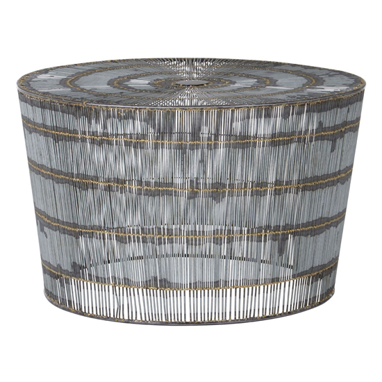 Casa Round Metal Coffee Table In Natural