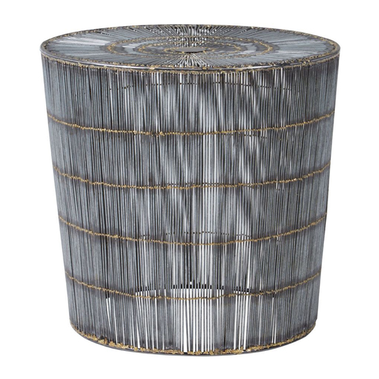 Casa Round Metal Side Table In Natural