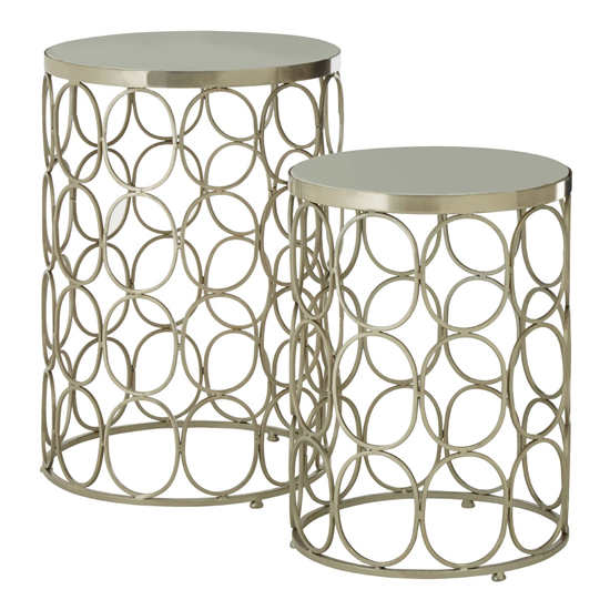 Casa Set Of 2 White Marble Top Side Tables_2