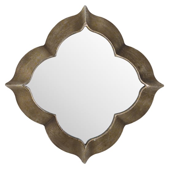 Photo of Casaba single wall mirror in antique bronze frame