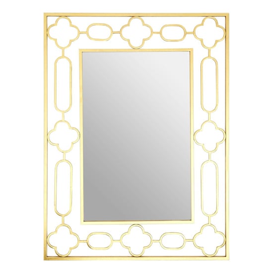 Photo of Cascade wall bedroom mirror in gold frame