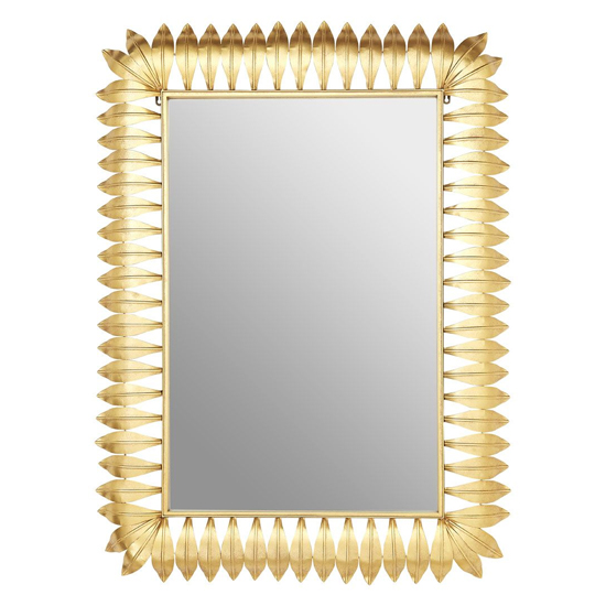 Cascade Wall Bedroom Mirror In Gold Leaf Frame