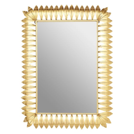 Read more about Cascade wall bedroom mirror in gold leaf frame