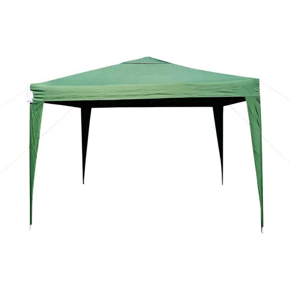 Cascais Polyester Fabric 3m x 3m Pop-Up Gazebo in Forest Green