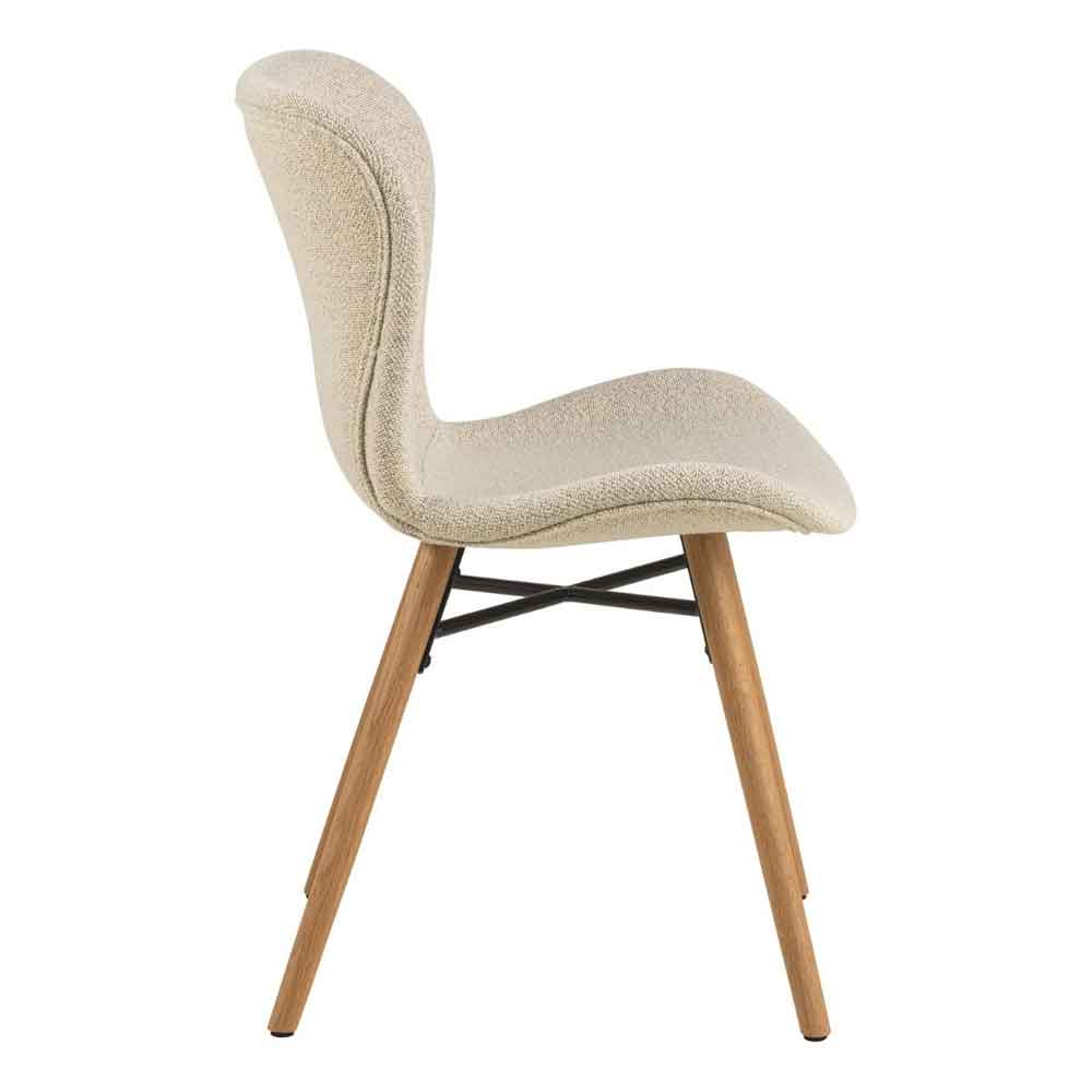 Casey White Marble Top Dining Table with Black Base and 4 Cream Bangor Chairs