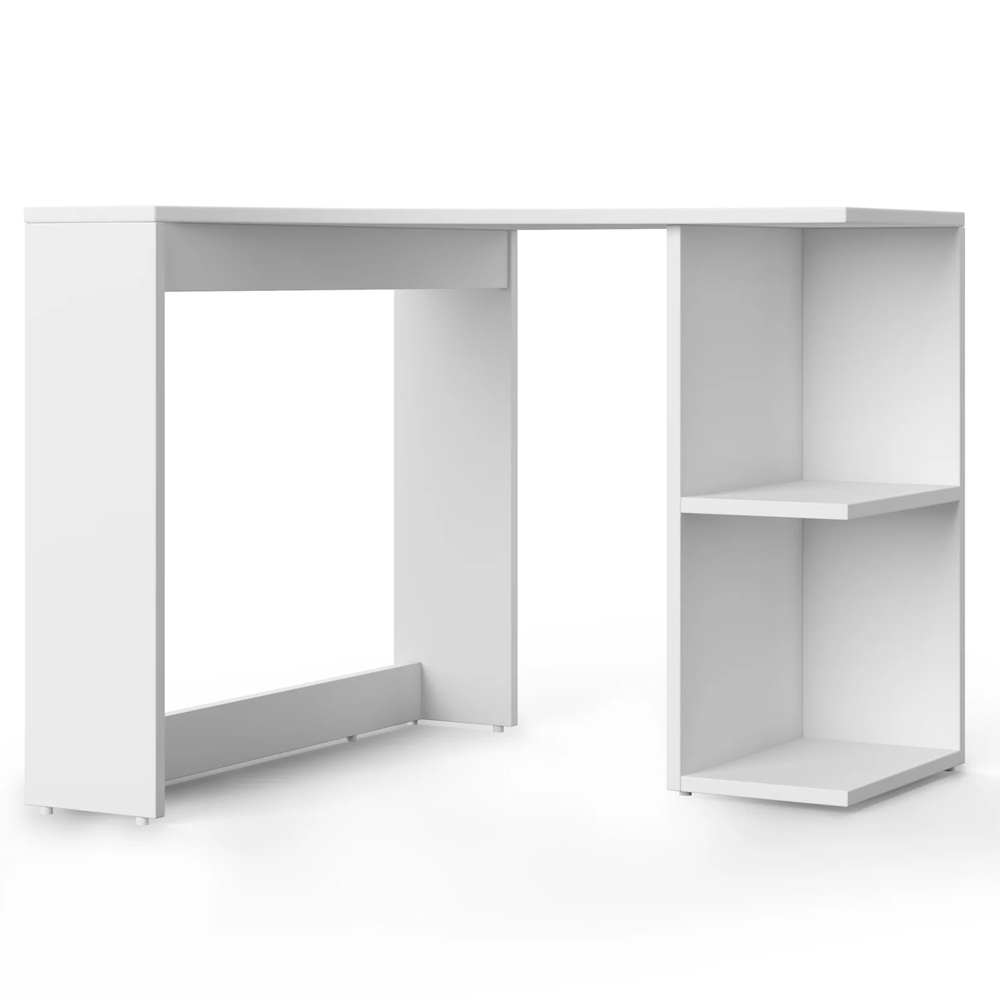 Cashel Wooden Corner laptop Desk In White