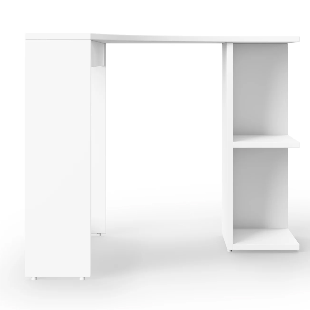 Cashel Wooden Corner laptop Desk In White