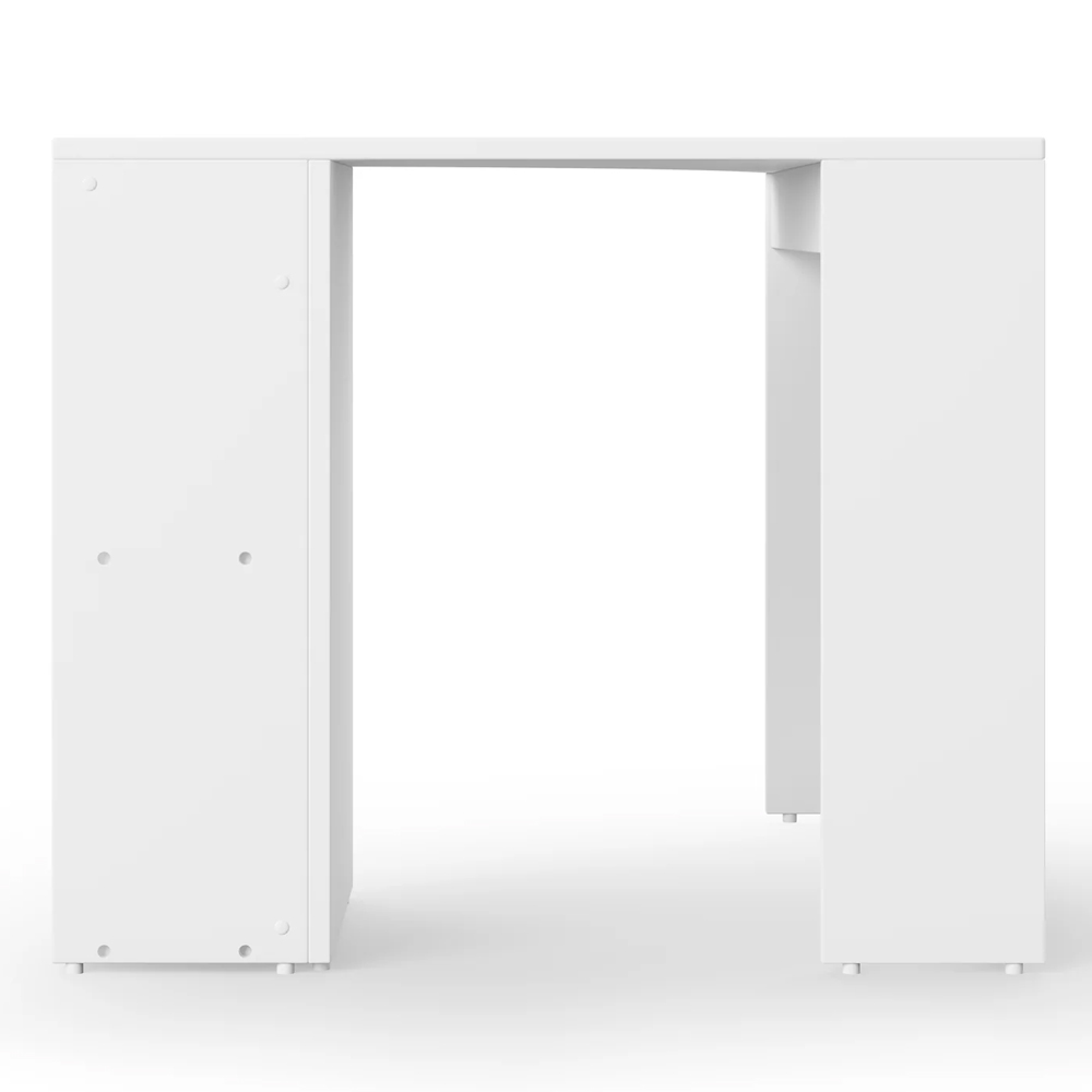 Cashel Wooden Corner laptop Desk In White