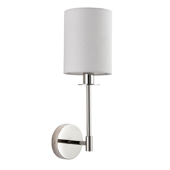 Casper Modern Cylinder Shade Wall Light In Bright Nickel