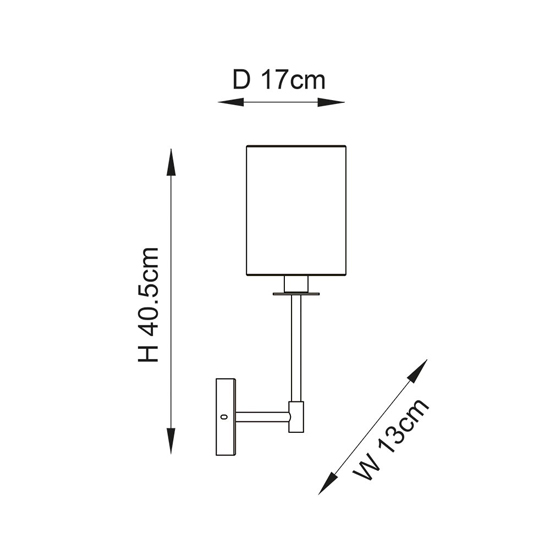 Casper Modern Cylinder Shade Wall Light In Satin Brass