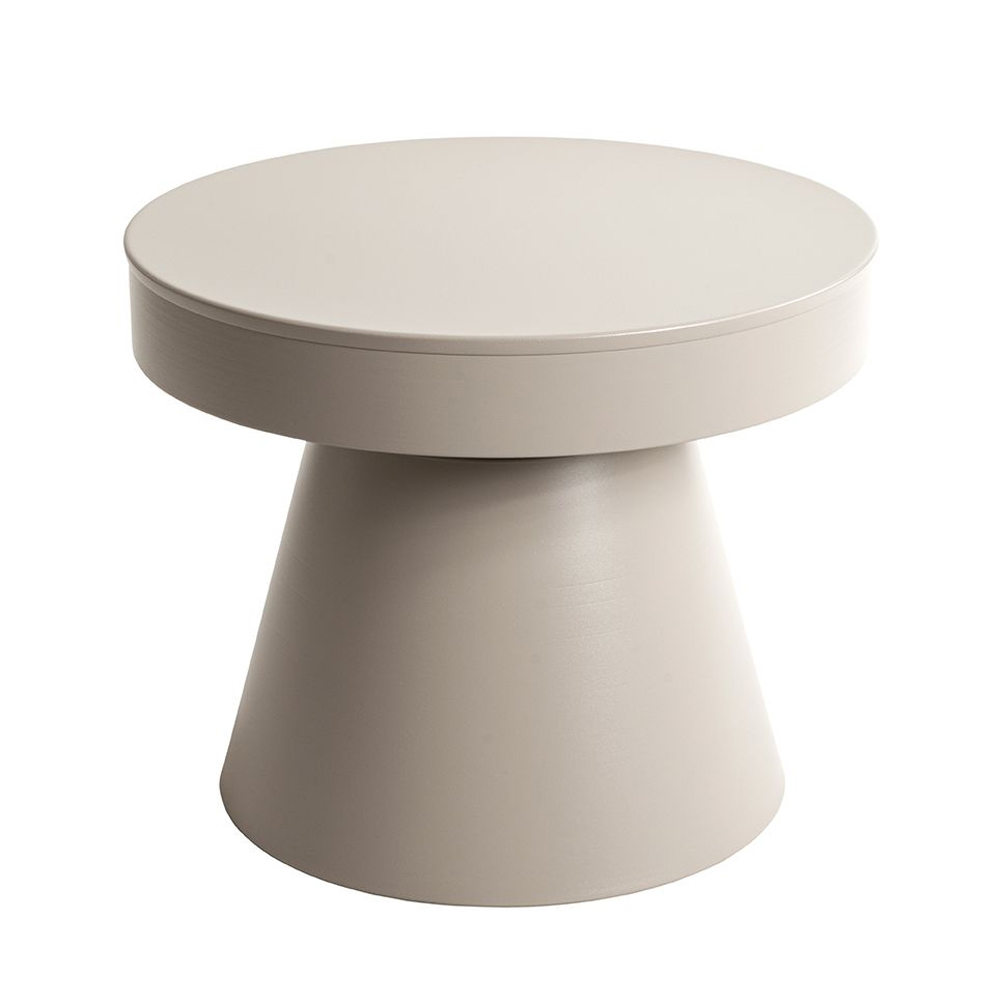 Caspian Large Metal Side table in Grey