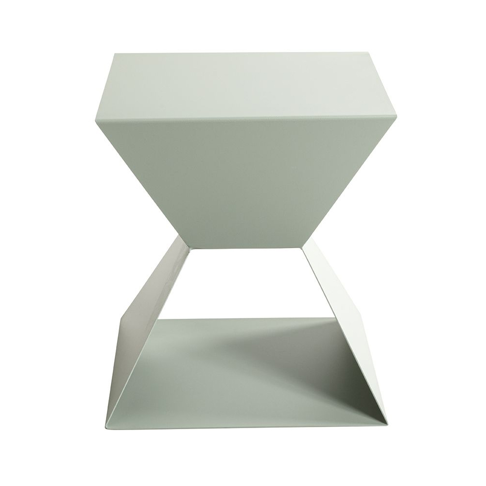 Caspian Square Metal Side table in Green