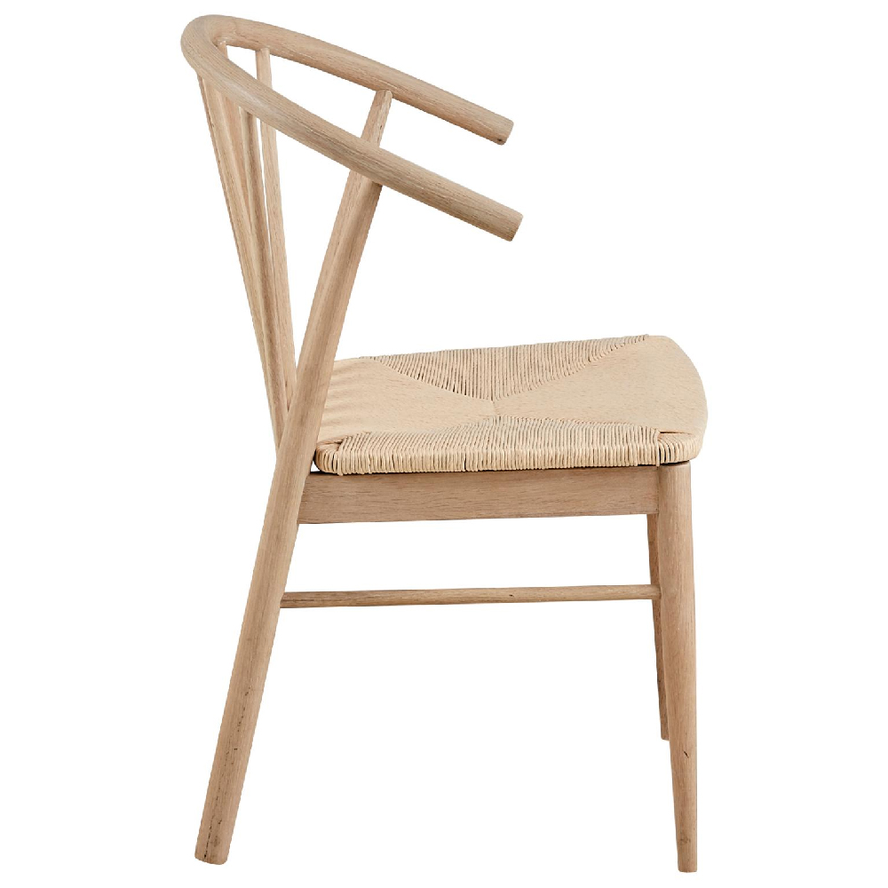 Cassan Off White Wooden Dining Chairs In Pair