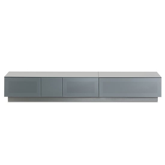 Read more about Crick lcd tv stand extra large in grey with glass door