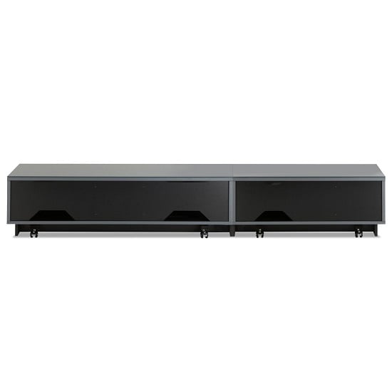 Crick LCD TV Stand Extra Large In Grey With Glass Door_3