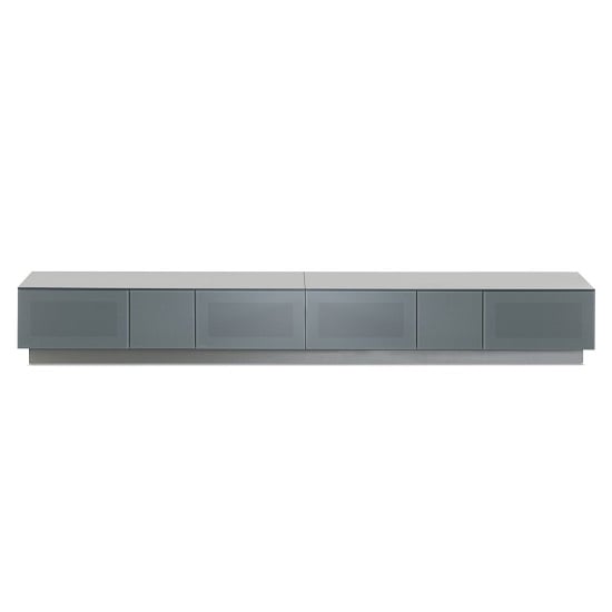 Read more about Crick lcd tv stand in grey with four glass door