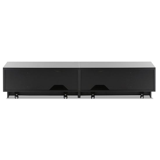 Crick LCD TV Stand Large In Black With Glass Door_4