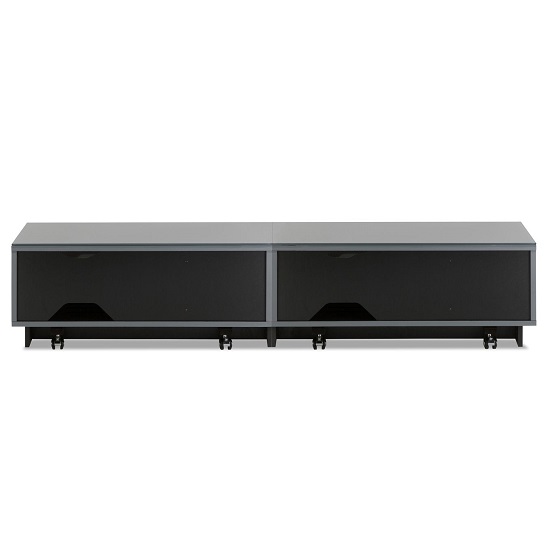 Crick LCD TV Stand Large In Grey With Glass Door_3