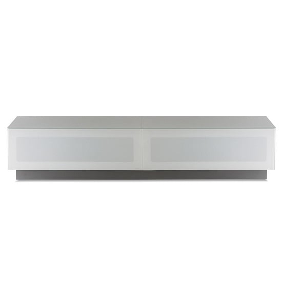 Photo of Crick lcd tv stand large in white with glass door